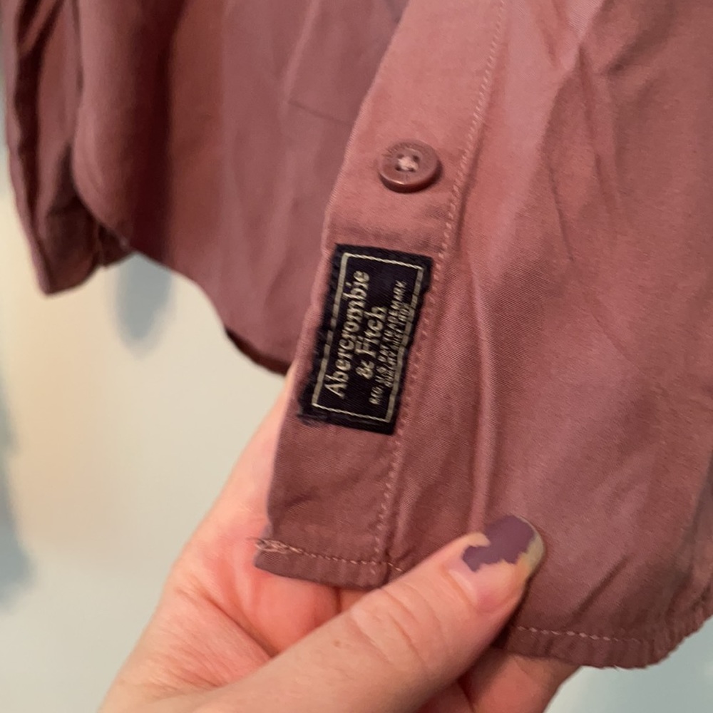Abercrombie Viscose Button Down Fall - image 3